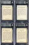 1978 Grand Slam Signed Card Collection of 4 (BAS)