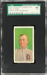1909-11 T206 Piedmont Ty Cobb Portrait, Green Background - SGC VG 40