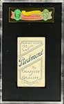 1909-11 T206 Piedmont Ty Cobb Portrait, Green Background - SGC VG 40