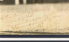 1948 Babe Ruth Signed and Inscribed MASSIVE Photograph - Try your best and give all you have...who can ask for anything more (JSA)