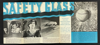 1934 Chicago World's Fair Lefty Grove Safety Glass Brochure