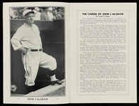 1938 John McGraw Memorial Baseball Game Program