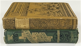 Pair of 19th Century Books with Great Baseball Content - <em>American Boy's Book</em> and <em>Boy's Own Book</em>
