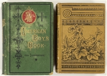 Pair of 19th Century Books with Great Baseball Content - <em>American Boy's Book</em> and <em>Boy's Own Book</em>