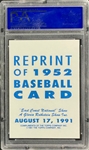 Mickey Mantle Signed 1952 Topps Card Encapsulated by PSA/DNA from the 1991 East Coast National