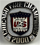 2000 Chicago Fire MLS Soccer Lamar Hunt US Open Cup Champions Salesman's Sample Ring - Diego Gutierrez