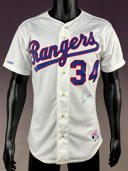 Nolan Ryan Signed Texas Rangers Jersey - Rawlings "Game Specs" Issue