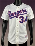 Nolan Ryan Signed Texas Rangers Jersey - Rawlings "Game Specs" Issue