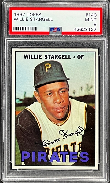 1967 Topps #140 Willie Stargell - PSA MINT 9 - ONLY THREE GRADED HIGHER