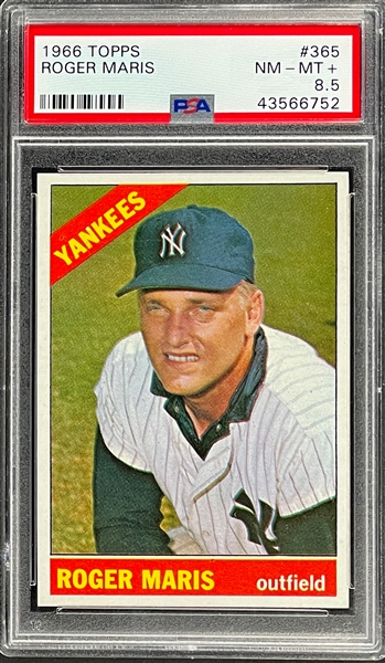 1966 Topps #365 Roger Maris - PSA NM-MT+ 8.5