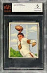1950 Bowman Football #45 Otto Graham - BVG EX 5