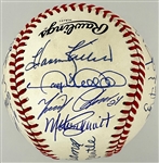 500 Home Run Club Signed Baseball with <strong>21 SIGNATURES</strong> Incl. Mantle, Williams, Aaron, Cabrera (BAS)