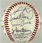 500 Home Run Club Signed Baseball with <strong>21 SIGNATURES</strong> Incl. Mantle, Williams, Aaron, Cabrera (BAS)