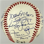 500 Home Run Club Signed Baseball with <strong>21 SIGNATURES</strong> Incl. Mantle, Williams, Aaron, Cabrera (BAS)