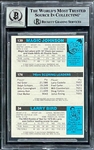 1980 Topps Scoring Leader Bird/Erving/Johnson Signed by All THREE -  Encapsulated with Signatures Graded 10 by Beckett