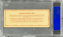 1951 Topps Teams Chicago White Sox Dated - PSA EX 5