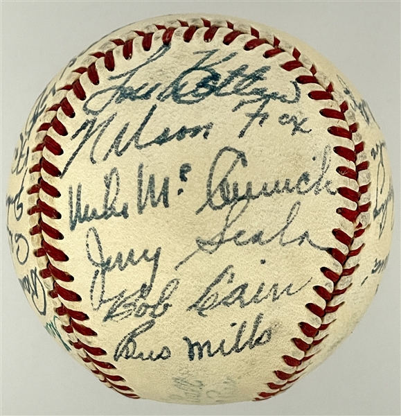 1950 Chicago White Sox Team Signed Baseball (BAS)