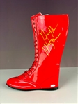 Hulk Hogan Signed Red Wrestling Boot (JSA)