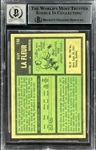Guy La Fleur Signed 1971 O-Pee-Chee #148 (Reprint) Encapsulated and Graded 10 by Beckett