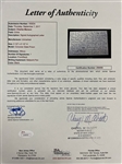 Charles Manson Signed and Handwritten Postcard to Phyllis Wilcox (JSA)