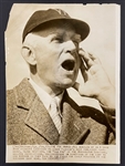 1939 Clark Griffith AP Wire Photo Used for 1950 Callahan #35 Card (Example Included)