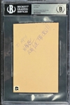 Axl Rose Signed Album Page - Encapsulated by Beckett Authentic - Steve Grad Collection