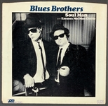 John Belushi and Dan Akroyd Signed 1978 Blues Brothers Soul Man 45 Picture Sleeve (BAS) Steve Grad Collection