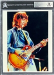Jimmy Page Signed Photo - Encapsulated with Autograph Grade "10" by Beckett Authentic - Steve Grad Collection