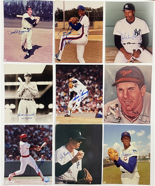 Baseball Hall of Famers and Stars Signed 8x10 Photo Collection (30) (BAS)