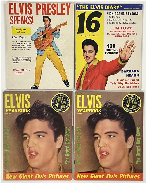 1950s/60s Elvis Presley Magazines (4) Incl. <em>Elvis Presley Speaks!</em>