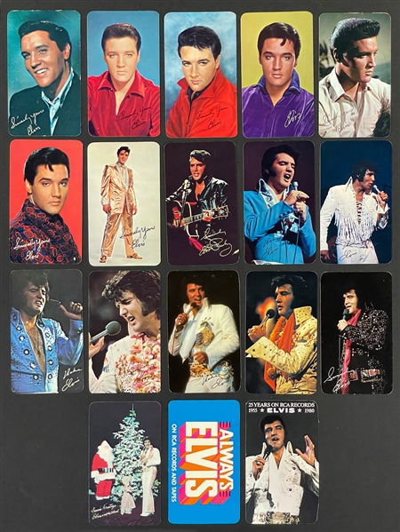 Full Set of 18 Elvis Presley RCA Calendars - 1963-1980