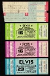 Four 1970s Elvis Presley Concert Tickets