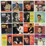 Group of 40 Elvis Presley RCA Victor 45 RPM Singles with Picture Sleeve