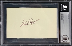 Frank Kellert Signed Index Card (BAS)