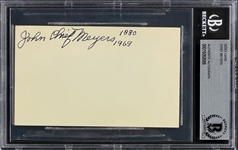 John Chief Meyers Signed Index Card (BAS)