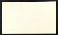 Left O'Doul Signed Index Card (BAS)