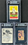 1928 W513 #67 Bill Terry Signed Strip Card (BAS)