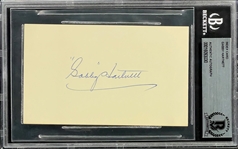 Gabby Hartnett Signed Index Card (BAS)