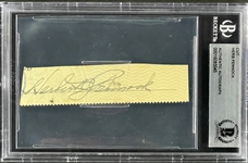 Herb Pennock Cut Signature (from Check) (BAS)