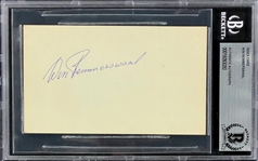 Wim Remmerswaal Signed Index Card (BAS)