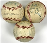 Chicago White Sox Team Signed Baseballs (3) (BAS)
