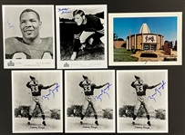 NFL Hall of Famers Signed Photos (6) Incl. Sammy Baugh, Bulldog Turner and Othes (BAS)
