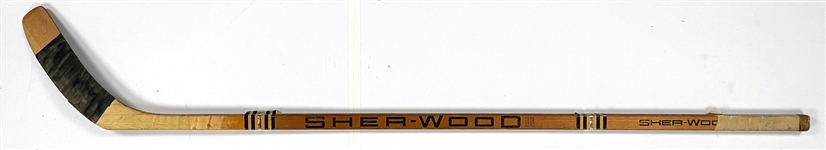 Rick MacLeish Game Used Sher-Wood Hockey Stick - 2X Cup Winner