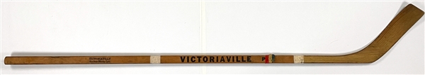 Jacques Lemaire Game Used Victoriaville Pro Hockey Stick - Hall of Famer - 8X Cup Winner