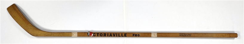 Jacques Lemaire Game Used Victoriaville Pro Hockey Stick - Hall of Famer - 8X Cup Winner