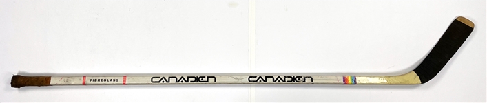 Clark Gillies Game Used Canadian Hockey Stick - Hall of Famer - 4X Cup Winner