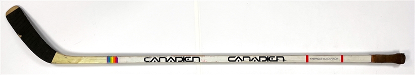 Clark Gillies Game Used Canadian Hockey Stick - Hall of Famer - 4X Cup Winner