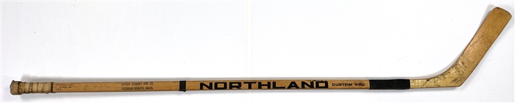 Derek Sanderson Game Used Northland Hockey Stick - 2X Cup Winner