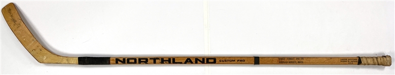 Derek Sanderson Game Used Northland Hockey Stick - 2X Cup Winner