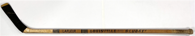 Guy LaFleur Louisville Slugger Game Used Hockey Stick - Hall of Famer - 5X Cup Winner